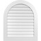 Ekena Millwork Round Top Surface Mount PVC Gable Vent: Non-Functional, w/ 3-1/2"W x 1"P Standard Frame, 32"W x 38"H GVPRT32X3801SN - alternate 1